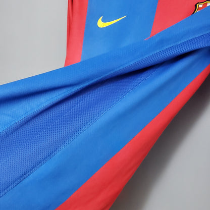 Camisa Barcelona Titular 06/07 - Versão Retrô Manga Longa