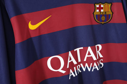 Camisa Retrô Barcelona Manga Longa 2015/16 l