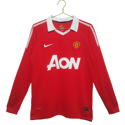 Camisa Retrô Manchester United Manga Longa 2010/11 l