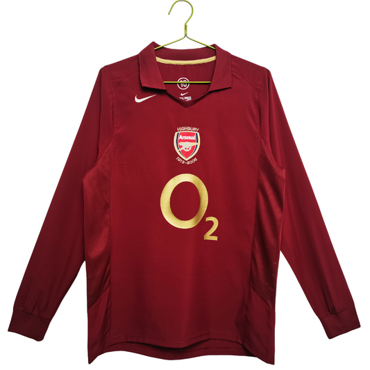 Camisa Retrô Arsenal Manga Longa 2005/06 I