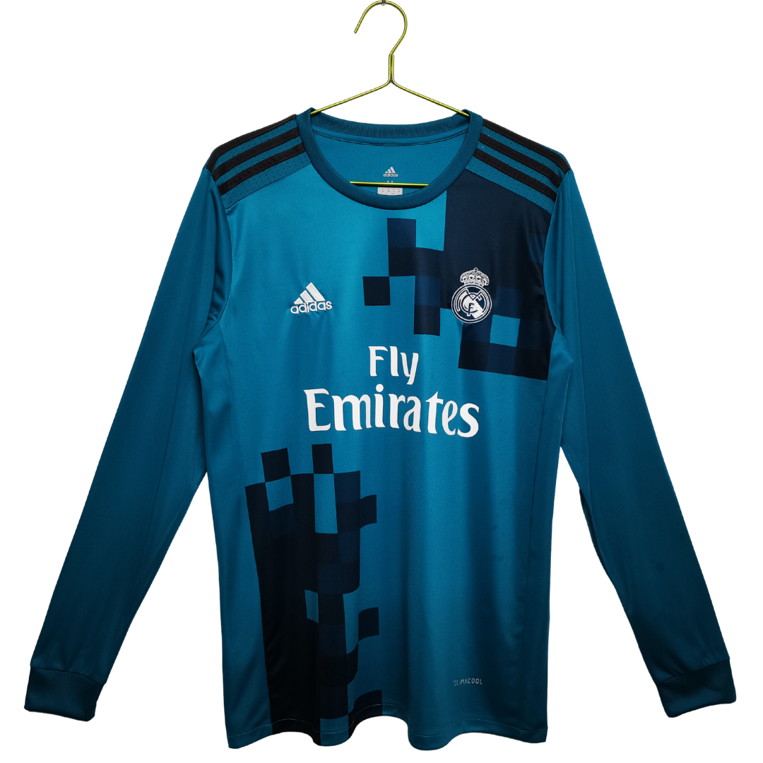 Camisa Retrô Real Madrid Manga Longa 2017/18 lll