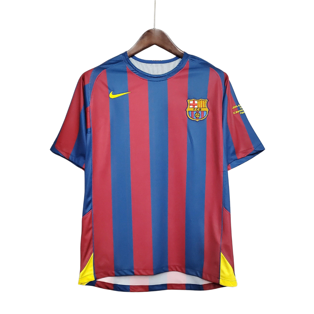 Camisa Retrô FC Barcelona 2005/06 I Champions League Edition