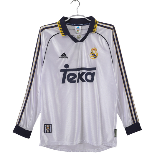 Camisa Retrô Real Madrid Manga Longa 1998/99 l