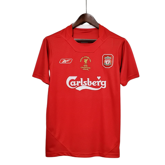 Camisa Retrô Liverpool 2005/05 l Champions League Edition